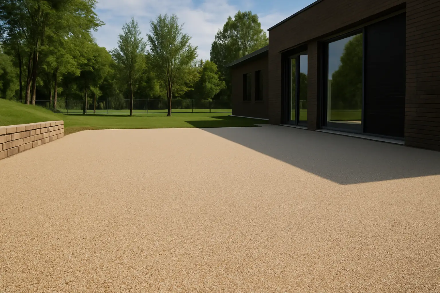 Kültéri műgyanta padló üzemi környezetben – tartósság, biztonság