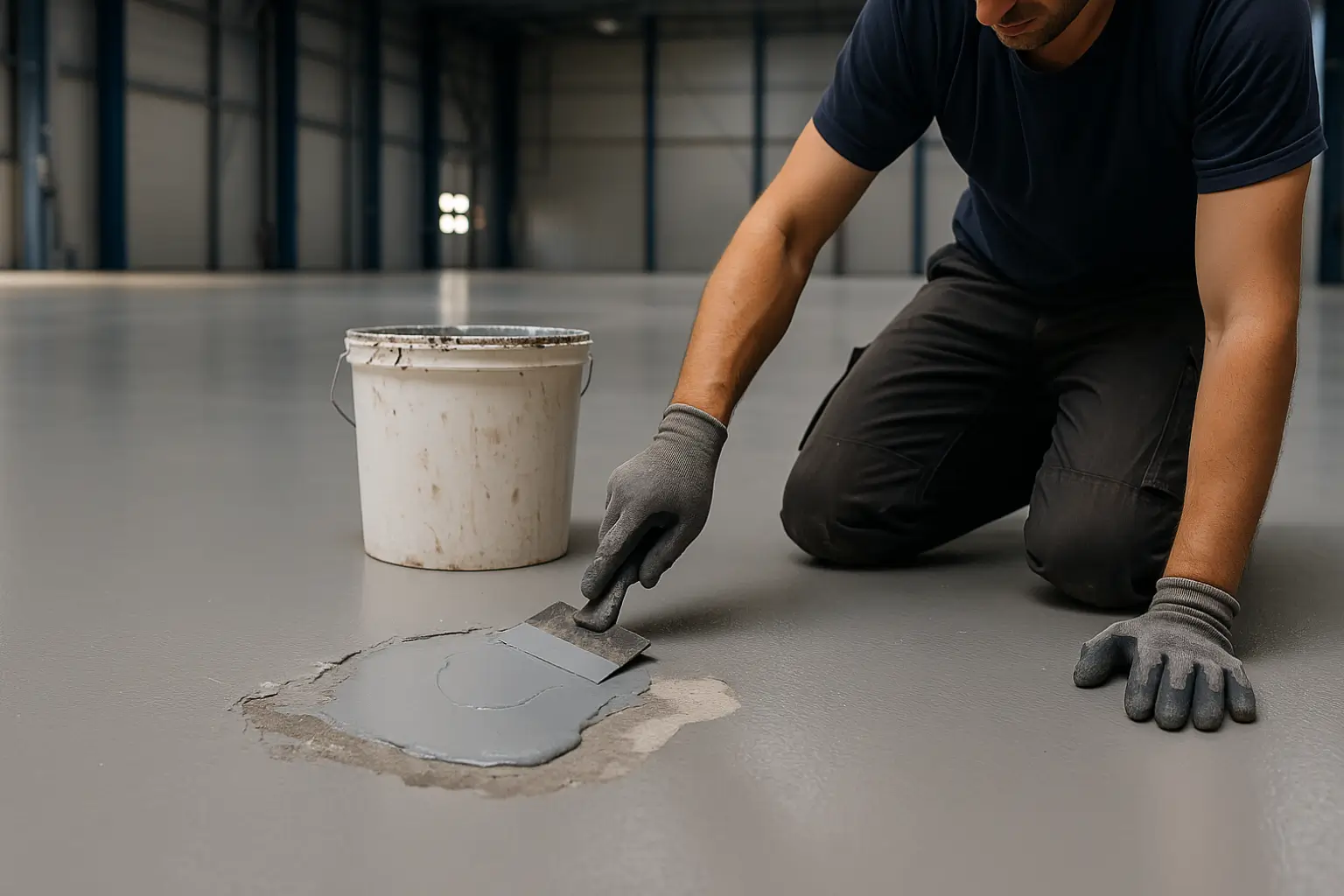 Műgyanta padló javítás ipari környezetben – okok, eljárások, megtérülés