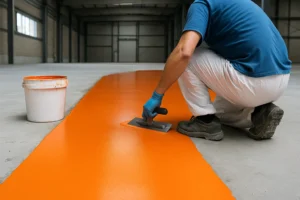 Műgyanta padló készítése üzemi szinten – tartósság, design, megtérülés egy projektben