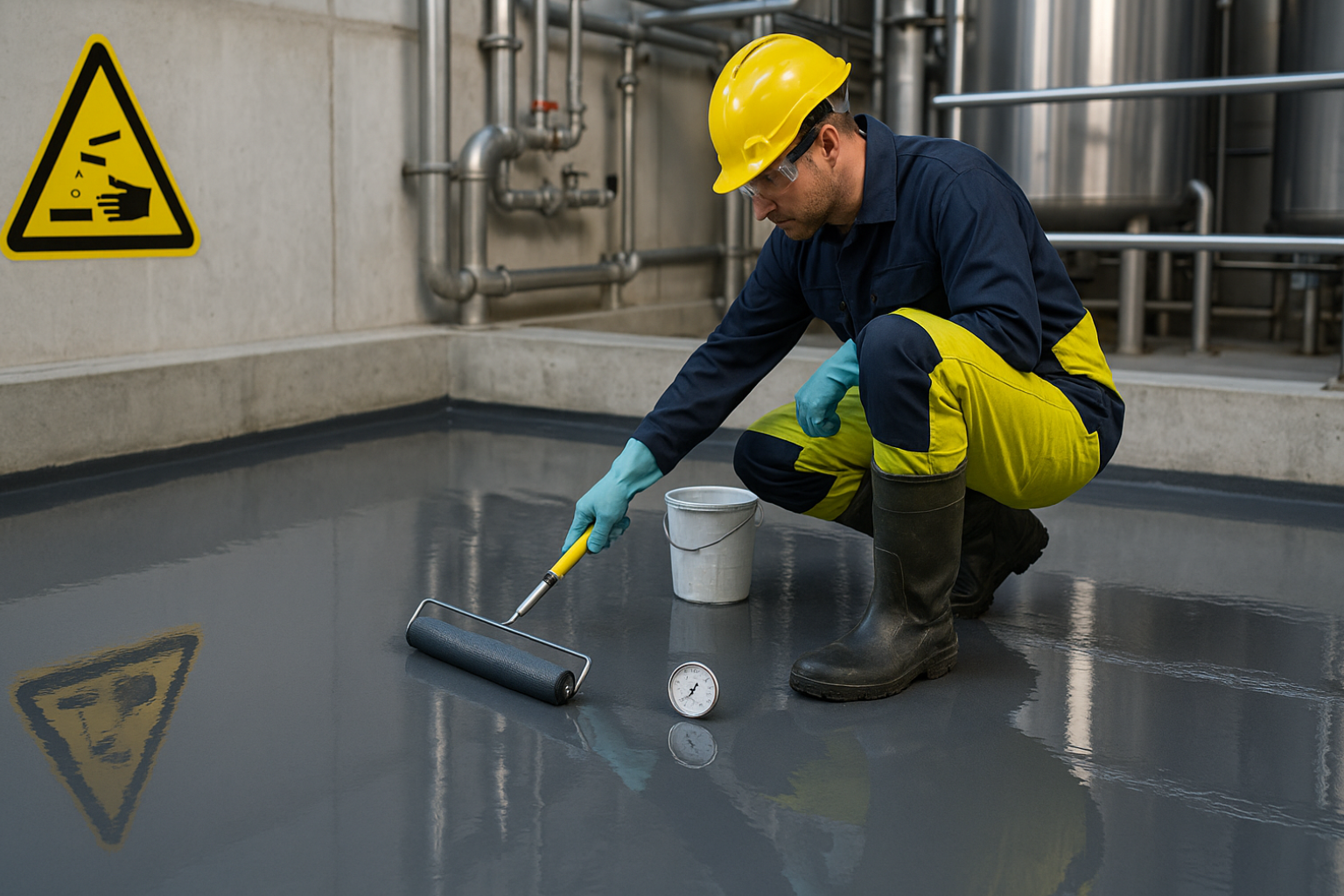 Novolak epoxi bevonat: Előkészítés, rétegrend, kivitelezés