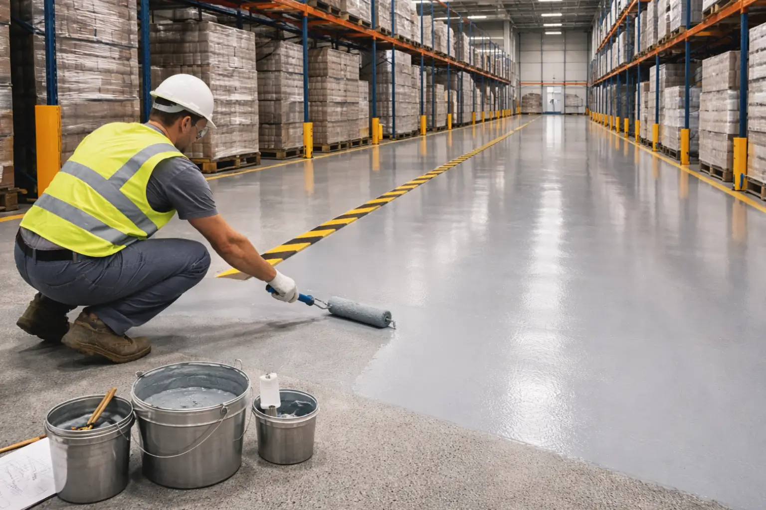 Raktár padló bevonat: Megoldások, referenciák, ajánlat